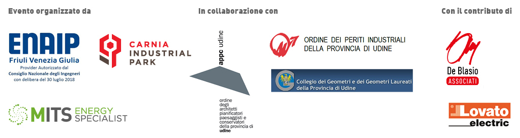 Loghi evento Efficienza o risparmio energetico di Amaro (UD)